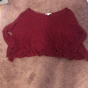 Burgundy sweater